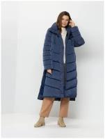 Удлиненная стеганная куртка женская, Gerry Weber, 650235-31142-80893, синий, размер - 36