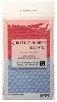 Губка-скраббер для мытья посуды набор SungBo Cleamy Quilted Scrubber 2 PC, 1 уп