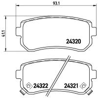 Колодки Тормозные Kia Ceed/Rio/Sportage/Hyundai Accent/I20/I30/Ix35 Задние Hyundai 58302-1Ga00; Kia 58302-1Ga00; Hyundai 5830