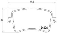 Колодки Торм. Задн. Xtra Audi A4/ A5 06.07-> Brembo арт. P85099X