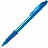 Ручка шариковая масляная автоматическая с грипом PENTEL (Япония) "Fine Line", синяя, линия письма 0,27 мм, 24 шт
