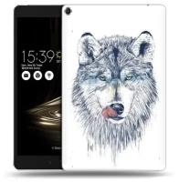 Чехол задняя-панель-накладка-бампер MyPads голодгый волк для ASUS ZenPad 3s 10/ASUS ZenPad 10 Z500M 9.7 противоударный