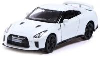 Машинка Автоград Nissan GT-R R35, 7152970/7152969 1:32, 11 см, белый