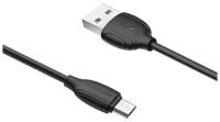 Кабель Borofone USB - microUSB (BX19), 1 м, 1 шт., черный