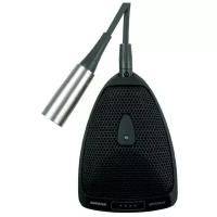 SHURE MX393/C плоский (поверхностный) конденсаторный кардиоидный микрофон с программируемым переключателем и шнуром (3м), черный