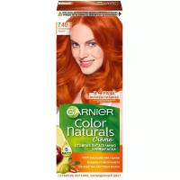 GARNIER Color Naturals стойкая питательная крем-краска для волос, 7.40, Пленительный медный