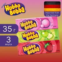 Жевательная резинка Wrigley's Hubba Bubba ассорти вкусов, 3 x 35 г