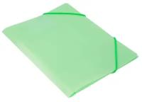 Упаковка папок на резинке Бюрократ Gems GEMPR05GRN, A4, 30мм корешок, пластик, 0.5мм, зеленый турмалин