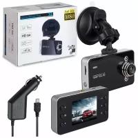 Автомобильный видеорегистратор Vehicle BLACKBOX DVR FULL HD 1080 K6000 + карта памяти 32gb, черный