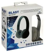 Наушники Blast BAH-820 BT, беспроводные, полноразмерные, микрофон, BT v4.0, 250 мАч, серые