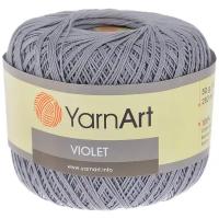 Пряжа для вязания YarnArt 'Violet' 50гр 282м (100% мерсеризованный хлопок) (5326 серый), 6 мотков