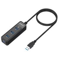 4-port USB3.0 Hub Orico W5PH4 черный