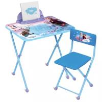 Комплект Nika стол + стул Холодное Сердце (KF1) 45x60 см голубой
