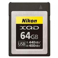 Карта памяти Nikon MC-XQ64G XQD 64Gb (440/400 MB/s)