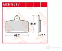 Колодки Торм Пер TRW MCB780