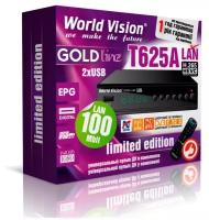 (Цифровой телевизионный приемник World Vision T625A LAN (T2+C, металл, дисплей, кнопки, встроенный БП, IPTV, LAN))