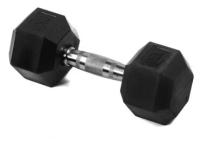 Гантель гексагональная обрезиненная Lite Weights 3185LW, 9кг