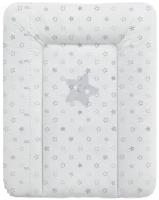 Пеленальный матрас Ceba Baby мягкий 70x50 см Stars grey