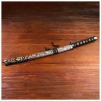 Сувенирное оружие «Катана», чёрные ножны с узорами в виде дракона, 70 см 264241