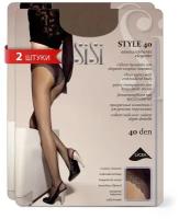 Колготки Sisi Style, 40 den, 2 шт., размер 5XL, бесцветный