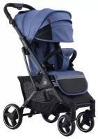 Прогулочная коляска детская Babalo Future 2023 синяя на чёрной раме