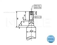 Амортизатор Передний L=R Bmw E34 Mot. m43/M50/M52 1.8/2.5L 91-95 Meyle 326 624 0007 Meyle арт. 326 624 0007