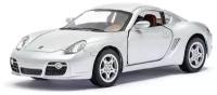 Kinsmart Модель машины Porsche Cayman S серебристый KT5307W с 3 лет