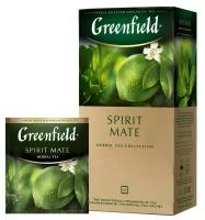 Чайный напиток травяной Greenfield Spirit Mate в пакетиках, мята, лайм, 25 пак., 3 уп