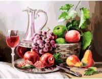 Картина по номерам Белоснежка «Натюрморт с фруктами» (30х40 см, холст на подрамнике)