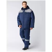 Куртка рабочая зимняя Экспертный-Люкс NEW, т.синий/серый, размер (44-46; 170-176)