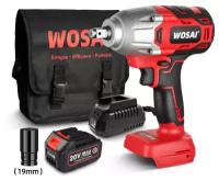 Гайковерт аккумуляторный с чехлом WOSAI WS-L5 600 Н*м, 20V, 4.0AH 1 аккумулятор