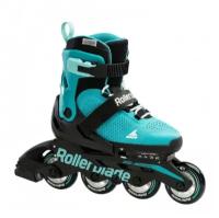 Детские ролики Rollerblade Microblade - 2022 Aqua/Black р. 36.5-40.5