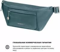 Сумка поясная Samsonite, голубой, серый