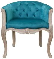 Низкое кресло Mak-interior Kandy blue velvet