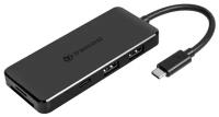 Концентратор USB Type-C Transcend HUB5C 4 х USB 3.0 SD/SDHC microSD 2 х USB Type-C черный