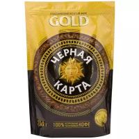 Кофе растворимый Черная карта Gold, пакет, 240 г