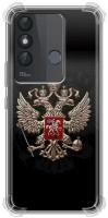 Дизайнерский силиконовый с усиленными углами чехол для Ител Визион 3 Плюс / Itel Vision 3 Plus Герб России