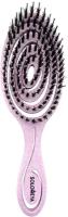 Solomeya Подвижная био-расческа для волос c натуральной щетиной Сиреневая /Detangling bio hair brush with natural boar bristle Lilac