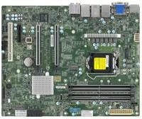 Материнская плата SuperMicro MBD-X12SCA-F-B W-1200 CPU, 4 DIMM slots, Intel W480 controller for 4 SATA3 (6 Gbps) ports, RAID 0,1,5,10, 1 PCI-E 3.0 x4, 2 PCI-E 3.0 x16 slots, bulk