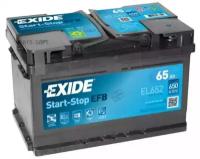 EXIDE EL652 АКБ EXIDE MICRO-HYBRID Start-Stop EFB 65А/ч () (-/+) 12V 650 A EN 278x175x175