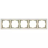 Werkel Snabb WL03-Frame-05-ivory-GD /W0051932 (слоновая кость, золото) Рамка на 5 постов