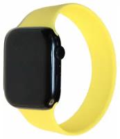 Ремешок для Apple Watch 42/44 mm Sport Band монобраслет силиконовый (размер S/150 мм) <канареечный>
