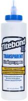 Столярный влагостойкий прозрачный ПВА клей для дерева Titebond Transparent 473 мл