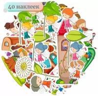 Наклейки - Принцессы, Сказки и замки - 40шт