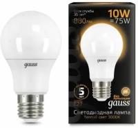 Светодиодная лампа Gauss LED A60 10W E27 3000K