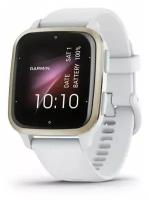 Часы Garmin Venu Sq 2 Cream Gold Bezel with White Case and Silicone Band