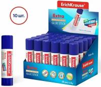 Клей-карандаш ErichKrause Extra, 8 г, 10 шт