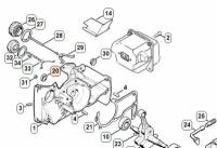 Сальник коленвала Stihl MS 461, GS 461 (13,5х20х4) левый 96400031355