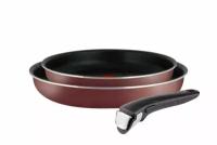 Набор посуды со съемной ручкой Tefal 24/28/ручка 5 INGENIO RED 04175820