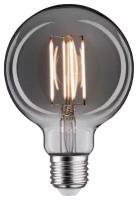 Лампа филаментная Paulmann Vintage Globe 95 8Вт 420Лм 2200К Е27 230В Дымчатое стекло Диммируемая 28608